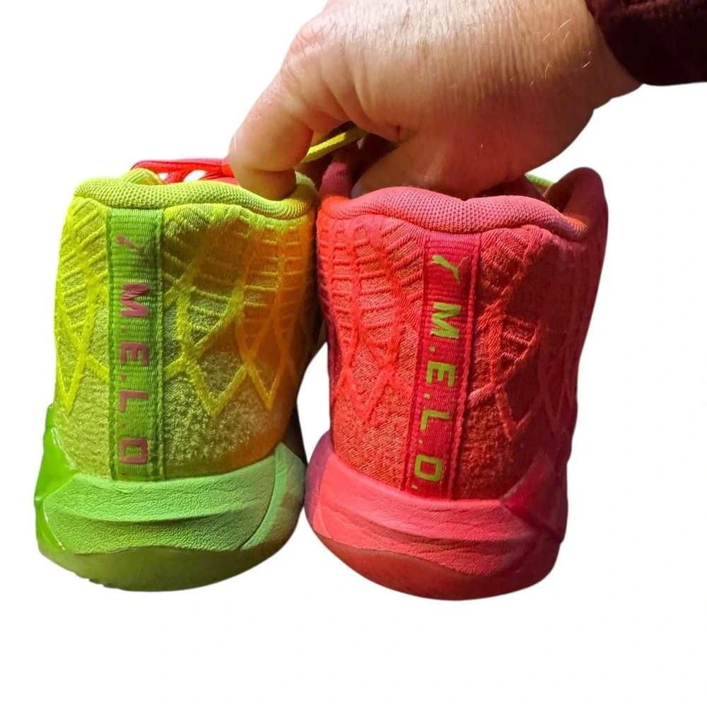 PUMA MB.01‎ Rick and Morty Shoes Mens Size 9 LaMelo Basketball Neon 376682-01